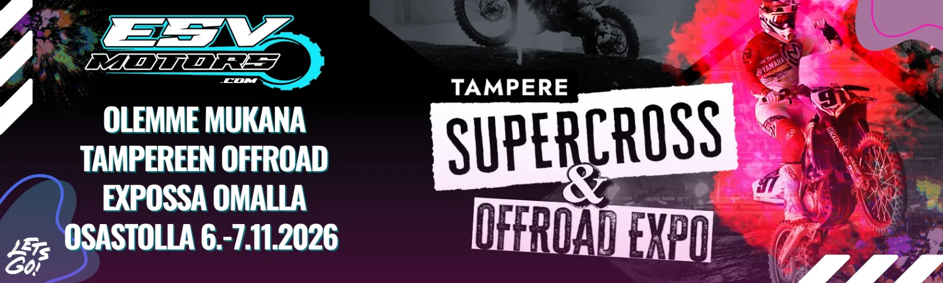 Olemme mukana Tampere Supercrossien yhteydessä Offroad expossa 2026